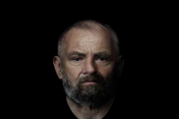 Facial reconstruction of man from Inveresk (image by Chris Rynn)