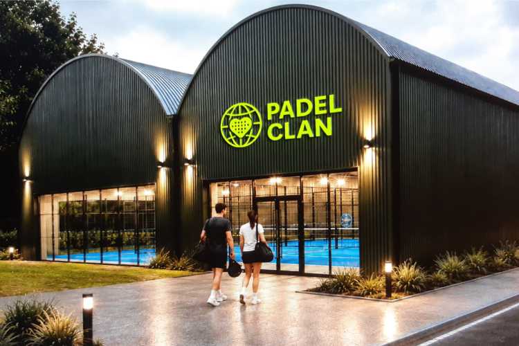 Visualisation of the planned padel courts