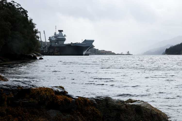 The Crew of HMS Queen Elizabeth heads to the Scottish capital for Freedom Parade