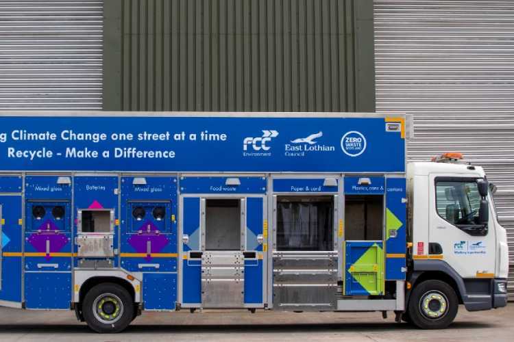 East Lothian Council recycling bin