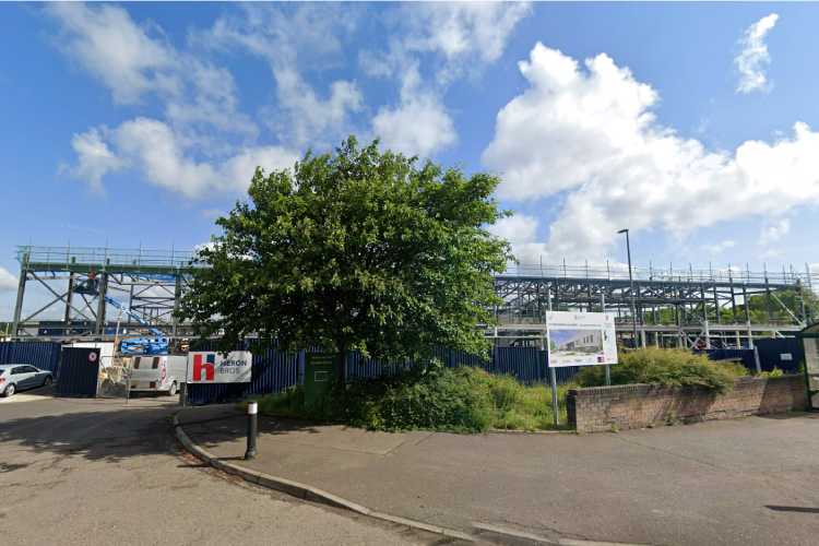 Work underway on the £35 million replacement extension at St Kentigern’s Academy in Blackburn in 2025.