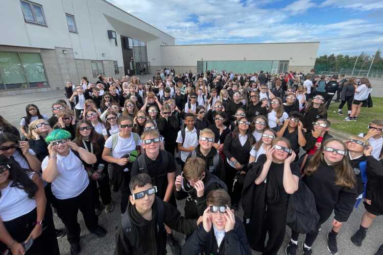 Portobello High pupils gifted eclipse glasses for rare solar event - Midlothian View