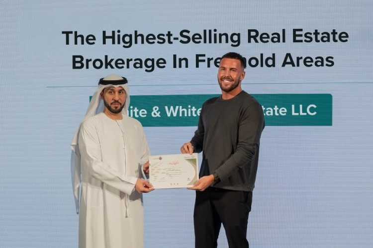 Calum White, who grew up in The Inch, has landed a prestigious Dubai property award